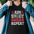 Aim Swear Repeat V2 Men V-Neck Tshirt