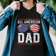All American Dad Meaningful Gift Fourth 4Th Of July Sunglasses Family Gift Men V-Neck Tshirt