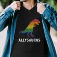 Ally Lgbt Pride Allysaurus Dinosaur Tshirt Men V-Neck Tshirt