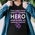 Alzheimers Some People Never Meet Their Hero Mine Raised Me Men V-Neck Tshirt