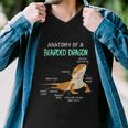 Anatomy Of A Bearded Dragon Bearded Dragon Lizard Pogona Reptile Men V-Neck Tshirt