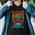 Awesome Dads Have Tattoos And Beards Best Dad Ever Fathers Day Graphic Design Printed Casual Daily Basic Men V-Neck Tshirt Awesome Dads Have Tattoos And Beards Best Dad Ever Fathers Day Graphic Design Printed Casual Daily Basic Men V-Neck Tshirt