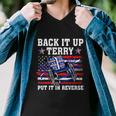 Back It Up Terry Put It In Reverse Funny 4Th Of July America Independence Day Men V-Neck Tshirt