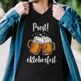 Beer Oktoberfest Prost Cheers Tshirt Men V-Neck Tshirt