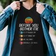 Before You Bother Me Funny Tech Support Funny Gift Techies Day Gift Graphic Design Printed Casual Daily Basic Men V-Neck Tshirt