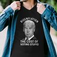Bidenflation The Cost Of Voting Stupid Men V-Neck Tshirt