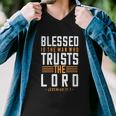 Blessed Is The Man Trusts The Lord Bible Verse Funny Christian Men V-Neck Tshirt