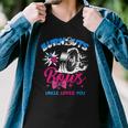 Burnouts Or Bows Gender Reveal Baby Party Announce Uncle Men V-Neck Tshirt