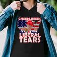 Cheers Beers Liberal Tears Pro Trump Men V-Neck Tshirt