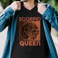 Cool Retro Scorpio Queen Afro Woman Men V-Neck Tshirt