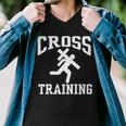 Cross Training Jesus Christian Catholic Men V-Neck Tshirt