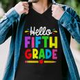 Cute Hello Fifth Grade Outfit Happy Last Day Of School Gift Men V-Neck Tshirt