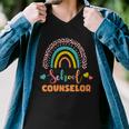 Cute School Counselor Rainbow Men V-Neck Tshirt