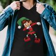 Dabbing Elf Cute Funny Christmas Tshirt Men V-Neck Tshirt