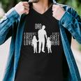 Dad A Sons First Hero Daughters First Love Men V-Neck Tshirt