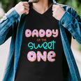 Daddy Of The Sweet One First Birthday Matching Family Donut Men V-Neck Tshirt