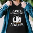 Easily Distracted By Penguins Gentoo Adelie Penguin Lovers Gift Men V-Neck Tshirt
