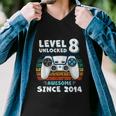Eight 8Yr Bday Son Boy Funny Gamer 8Th 8 Years Old Birthday Men V-Neck Tshirt
