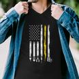 Electrician American Flag Usa Men V-Neck Tshirt