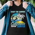 Enjoy The Summer California Super Surfer Surfing Men V-Neck Tshirt