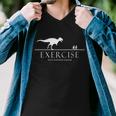 Exercise Some Motivation Required Running From Trex Men V-Neck Tshirt