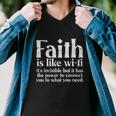 Faith Is Like Wifi God Jesus Religious Christian Men Women Men V-Neck Tshirt