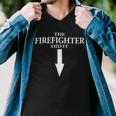 Firefighter The Firefighter Did It Firefighter Wife Pregnancy Men V-Neck Tshirt