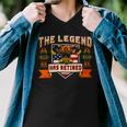 Firefighter The Legend Has Retired Fireman Firefighter _ Men V-Neck Tshirt