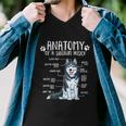 Funny Anatomy Siberian Husky Dog Lover Tshirt Men V-Neck Tshirt