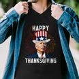 Funny Joe Biden Happy Thanksgiving For 4Th Of July Men V-Neck Tshirt