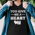 Funny Valentines Day Give Me A Heart On Men V-Neck Tshirt