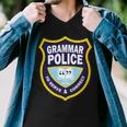 Grammar Police Badge Tshirt Men V-Neck Tshirt