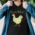 Guess What Chicken Butt Tshirt Men V-Neck Tshirt