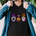 Halloween Gnomes Cute Autumn Pumpkin Fall Funny Holiday Men V-Neck Tshirt