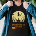 Hanging With My Witches Halloween Quote Men V-Neck Tshirt
