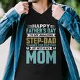 Happy Fathers Day To My Amazing Step Men V-Neck Tshirt