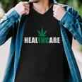 Healthcare Medical Marijuana Weed Tshirt Men V-Neck Tshirt