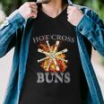 Hot Cross Buns Funny Trendy Hot Cross Buns Graphic Design Printed Casual Daily Basic Men V-Neck Tshirt