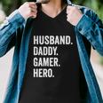 Husband Dad Father Gamer Funny Gaming Men V-Neck Tshirt