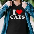 I Heart Cats - I Heart Cats  I Love Cats  Men V-Neck Tshirt