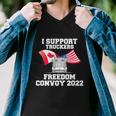 I Support Truckers Freedom Convoy V3 Men V-Neck Tshirt