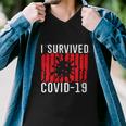 I Survived Covid19 Distressed Men V-Neck Tshirt