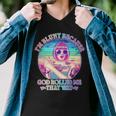 Im Blunt Because God Rolled Me That Way Retro Tattoo Men V-Neck Tshirt