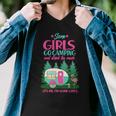 Its Me Im Some Girls Go Camping And Drink Too Much Men V-Neck Tshirt