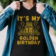 Its My Golden Birthday 18Th Birthday Men V-Neck Tshirt