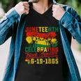 Juneteenth Celebrating Black Freedom 1865 African American Men V-Neck Tshirt