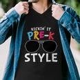 Kickin It Prek Sunglass Style Back To School Men V-Neck Tshirt