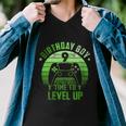 Kids 9Th Birthday Boy Time To Level Up 9 Years Old Boys Cool Gift Men V-Neck Tshirt