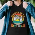 Leveled Up To 6Th Grade First Day Of School Back To School Men V-Neck Tshirt