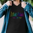 Lgbt Where Pride Began New York Skyline Men V-Neck Tshirt